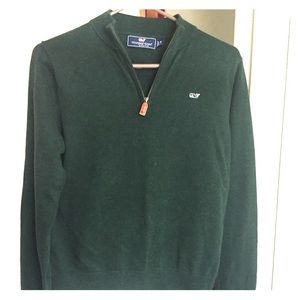 Vineyard vines green quarter zip
